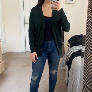 Green Cardigan from Loft
